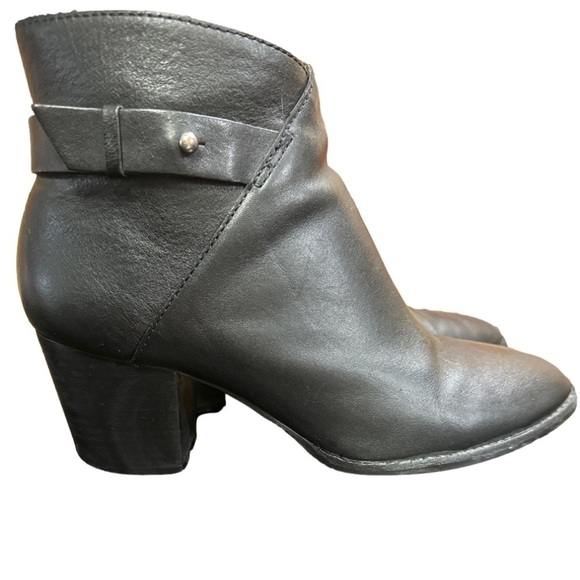 Madewell Black Leather ‘Kelci’ Heeled Boot Size 9 - Picture 8 of 11